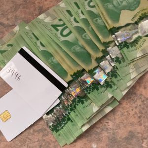 20 Canadian Dollar bills